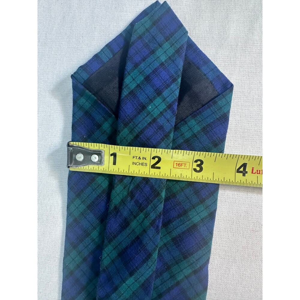 Vintage Disney Mickey Unlimited Green & Blue Plaid Tie Micky Mouse Golfing 90s - Picture 6 of 7